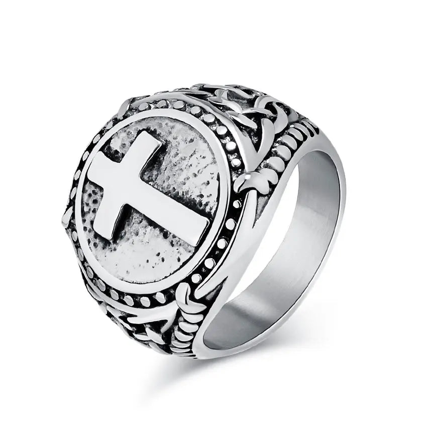 Ring with Round Cross
